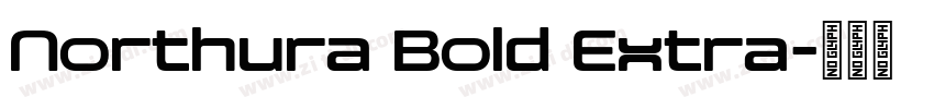 Northura Bold Extra字体转换